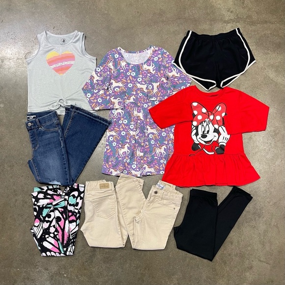 Nike Other - Girls Size 6 Clothing Lot Nike Disney Minnie Jordache Wonder Nation Bundle 8pc